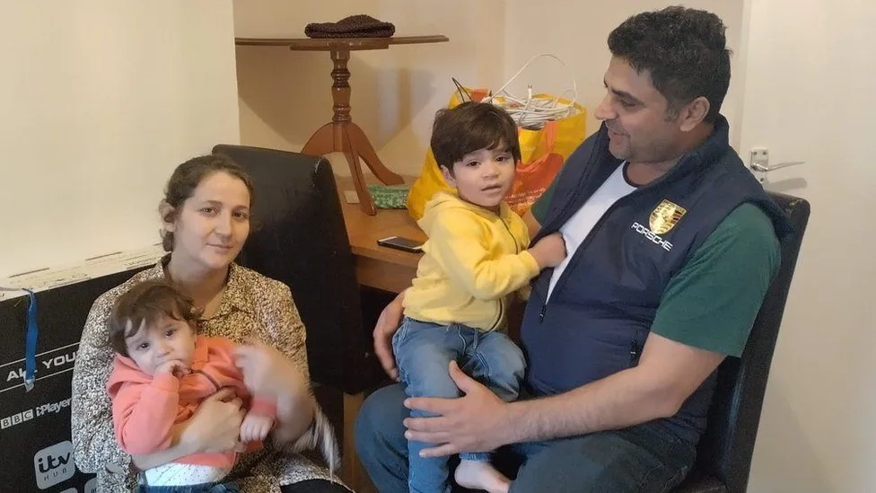 Family living in mouldy Wiltshire flat are moved to new home